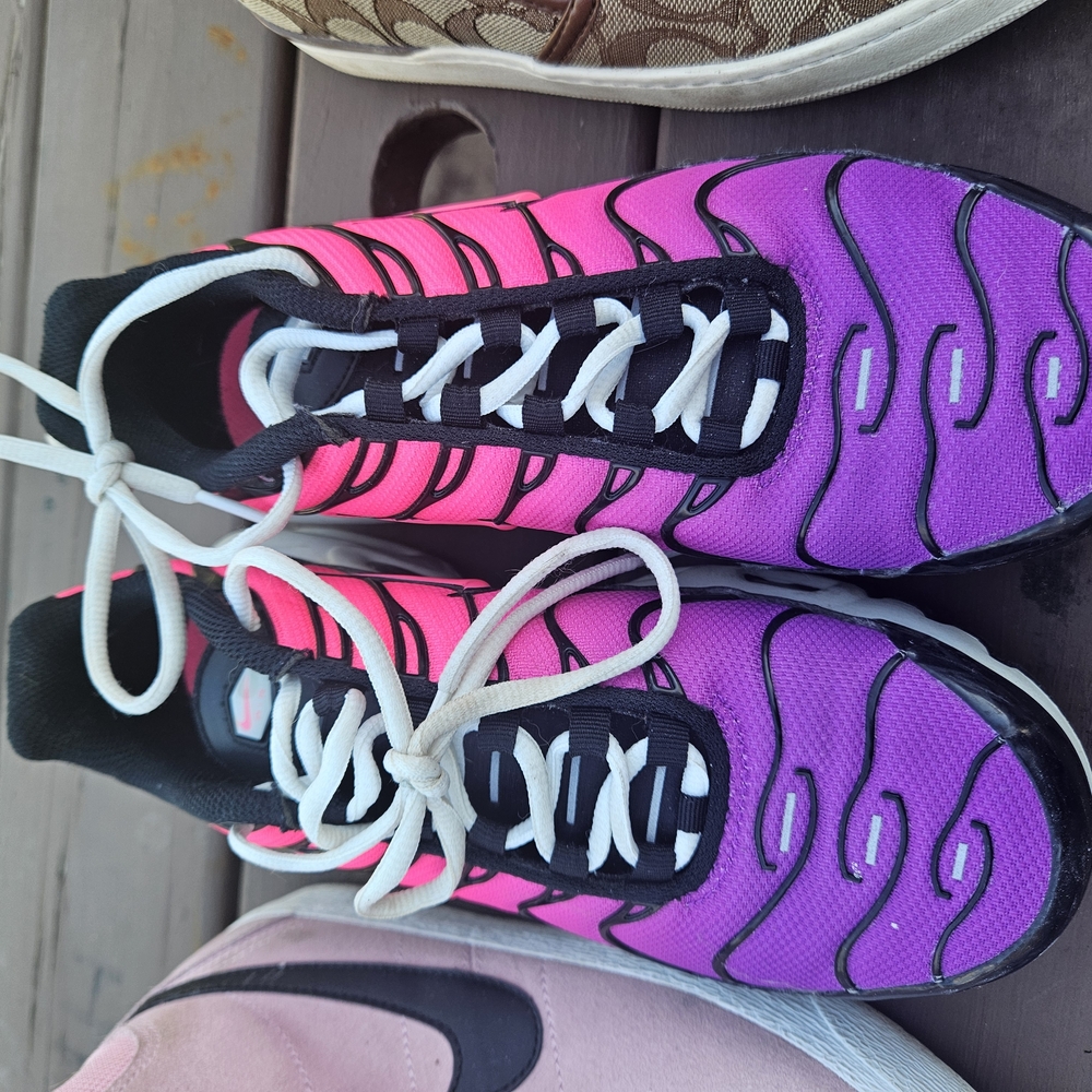 Nike Purple and Pink Air Max Plus Sneakers
